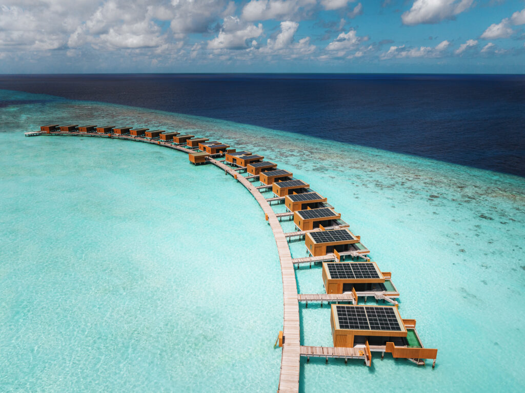 Island Living, Redefined: onestop’s Bespoke Craftsmanship in the Maldives, Veligandu Maldives Resort Island 3 Veligandu OceanPoolVillaAriel1 01 1
